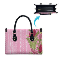 Women's Day Samoa Malu Tattoo Inspired Mix Teuila Leather Bag Rose Pink