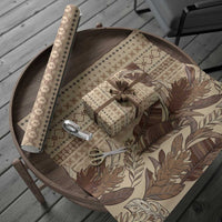 Women's Day Samoa Malu Tattoo Inspired Mix Teuila Wrapping Paper Vintage Tapa