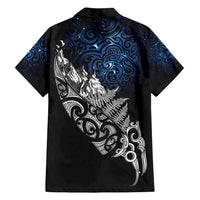 Maori Matariki Family Matching Tank Maxi Dress and Hawaiian Shirt Landscape Styled Fern - Galaxy LT7 - Polynesian Pride