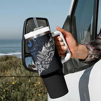 Maori Matariki Tumbler With Handle Landscape Styled Fern - Galaxy