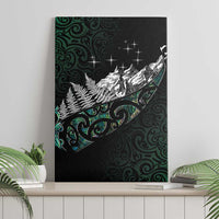 Maori Matariki Canvas Wall Art Landscape Styled Fern - Paua Shell LT7 - Polynesian Pride