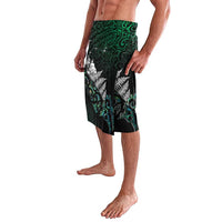 Maori Matariki Lavalava Landscape Styled Fern - Paua Shell