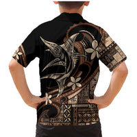 Samoa Manuia le Aso Tuto'atasi Family Matching Mermaid Dress and Hawaiian Shirt Siapo Mamanu Mix Tatau Marlin LT7 - Polynesian Pride