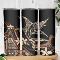 Samoa Manuia le Aso Tuto'atasi Skinny Tumbler Siapo Mamanu Mix Tatau Marlin LT7 - Polynesian Pride