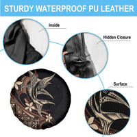 Samoa Manuia le Aso Tuto'atasi Spare Tire Cover Siapo Mamanu Mix Tatau Marlin LT7 - Polynesian Pride