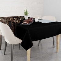 Samoa Manuia le Aso Tuto'atasi Tablecloth Siapo Mamanu Mix Tatau Marlin
