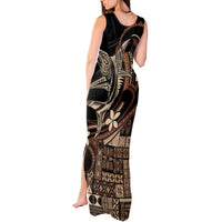 Samoa Manuia le Aso Tuto'atasi Tank Maxi Dress Siapo Mamanu Mix Tatau Marlin LT7 - Polynesian Pride