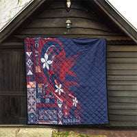Samoa Manuia le Aso Tuto'atasi Quilt Siapo Mamanu Mix Tatau Marlin - Flag Color LT7 - Polynesian Pride