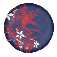 Samoa Manuia le Aso Tuto'atasi Spare Tire Cover Siapo Mamanu Mix Tatau Marlin - Flag Color LT7 - Polynesian Pride