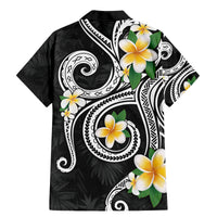 Kanaka Maoli Hawaii Plumeria Family Matching Mermaid Dress and Hawaiian Shirt Dancing Tentacles Black Style LT7 - Polynesian Pride