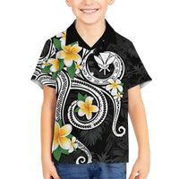 Kanaka Maoli Hawaii Plumeria Hawaiian Shirt Dancing Tentacles Black Style