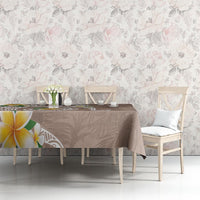 Kanaka Maoli Hawaii Plumeria Tablecloth Dancing Tentacles Beige Style LT7