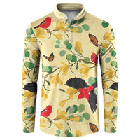 Aloha Hawaii Button Sweatshirt I'iwi on Mamane Pastel Cream