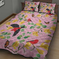 Aloha Hawaii Quilt Bed Set I'iwi on Mamane Pastel Pink LT7 - Polynesian Pride