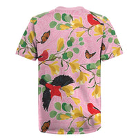 Aloha Hawaii Rugby Jersey I'iwi on Mamane Pastel Pink LT7 - Polynesian Pride