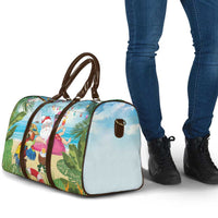 Have Yourself A Beachy Little Christmas Travel Bag with Santa Chilling - Polynesian Pride