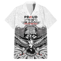 Aotearoa Personalized Family Matching Off The Shoulder Long Sleeve Dress and Hawaiian Shirt Proud To Be Maori LT7 Dad's Shirt - Short Sleeve White - Polynesian Pride