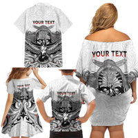 Aotearoa Personalized Family Matching Off Shoulder Short Dress and Hawaiian Shirt Proud To Be Maori LT7 - Polynesian Pride