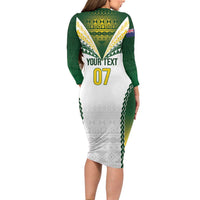 Cook Islands Rugby Custom Family Matching Long Sleeve Bodycon Dress and Hawaiian Shirt Kuki's Aitu Champions LT7 - Polynesian Pride