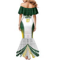 Cook Islands Rugby Custom Family Matching Mermaid Dress and Hawaiian Shirt Kuki's Aitu Champions LT7 - Polynesian Pride