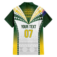 Cook Islands Rugby Custom Family Matching Tank Maxi Dress and Hawaiian Shirt Kuki's Aitu Champions LT7 - Polynesian Pride
