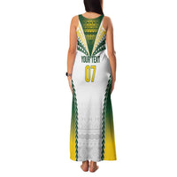 Cook Islands Rugby Custom Family Matching Tank Maxi Dress and Hawaiian Shirt Kuki's Aitu Champions LT7 - Polynesian Pride