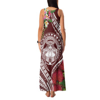 Aloha Hawaii Big Island Family Matching Tank Maxi Dress and Hawaiian Shirt Ohia Lehua Wahine LT7 - Polynesian Pride