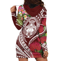 Aloha Hawaii Big Island Hoodie Dress Ohia Lehua Wahine LT7 - Polynesian Pride