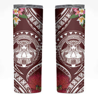 Aloha Hawaii Big Island Skinny Tumbler Ohia Lehua Wahine LT7 Red - Polynesian Pride