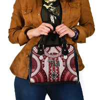 Bula Fiji Vintage Shoulder Handbag Scarlet Masi Motifs
