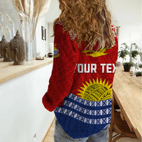 Personalised Kiribati Independence Day Women Casual Shirt Flag Style 44th Anniversary LT7 - Polynesian Pride