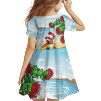 Have A Very Beach Christmas Family Matching Tank Maxi Dress and Hawaiian Shirt Parrot By Lehua Flower LT7 - Polynesian Pride