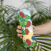 Have A Very Beach Christmas Skinny Tumbler Parrot By Lehua Flower LT7 - Polynesian Pride