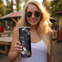 Personalised Polynesian Memorial Skinny Tumbler Your Wings Were Ready But My Heart Was Not LT7 - Polynesian Pride