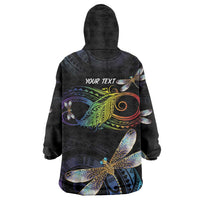 Personalised Polynesian Memorial Wearable Blanket Hoodie Your Wings Were Ready But My Heart Was Not LT7 - Polynesian Pride
