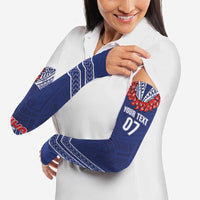 Toa Samoa Rugby Custom Arm Sleeves Ulafala Mix Nifo'oti - Polynesian Pride