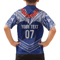 Toa Samoa Rugby Custom Family Matching Long Sleeve Bodycon Dress and Hawaiian Shirt Ulafala Mix Nifo'oti LT7 - Polynesian Pride