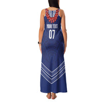 Toa Samoa Rugby Custom Family Matching Tank Maxi Dress and Hawaiian Shirt Ulafala Mix Nifo'oti LT7 - Polynesian Pride