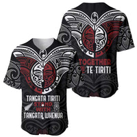 Maori Hongi Toitu Te Tiriti Baseball Jersey Tangata Tiriti Stand With Tangata Whenua LT7 - Polynesian Pride