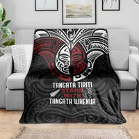 Maori Hongi Toitu Te Tiriti Blanket Tangata Tiriti Stand With Tangata Whenua LT7 - Polynesian Pride