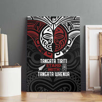 Maori Hongi Toitu Te Tiriti Canvas Wall Art Tangata Tiriti Stand With Tangata Whenua LT7 - Polynesian Pride