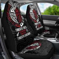 Maori Hongi Toitu Te Tiriti Car Seat Cover Tangata Tiriti Stand With Tangata Whenua LT7 - Polynesian Pride