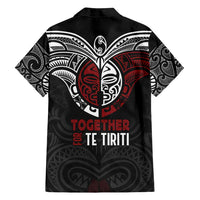 Maori Hongi Toitu Te Tiriti Family Matching Long Sleeve Bodycon Dress and Hawaiian Shirt Tangata Tiriti Stand With Tangata Whenua LT7 - Polynesian Pride