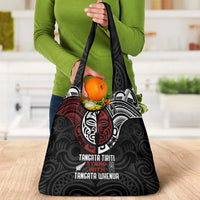 Maori Hongi Toitu Te Tiriti Grocery Bag Tangata Tiriti Stand With Tangata Whenua LT7 - Polynesian Pride