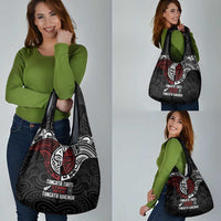 Maori Hongi Toitu Te Tiriti Grocery Bag Tangata Tiriti Stand With Tangata Whenua LT7 - Polynesian Pride