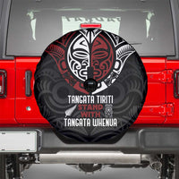 Maori Hongi Toitu Te Tiriti Spare Tire Cover Tangata Tiriti Stand With Tangata Whenua LT7 - Polynesian Pride