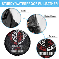 Maori Hongi Toitu Te Tiriti Spare Tire Cover Tangata Tiriti Stand With Tangata Whenua LT7 - Polynesian Pride