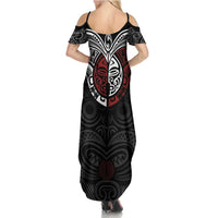 Maori Hongi Toitu Te Tiriti Summer Maxi Dress Tangata Tiriti Stand With Tangata Whenua LT7 - Polynesian Pride