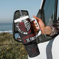 Maori Hongi Toitu Te Tiriti Tumbler With Handle Tangata Tiriti Stand With Tangata Whenua LT7 - Polynesian Pride
