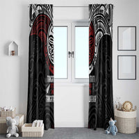 Maori Hongi Toitu Te Tiriti Window Curtain Tangata Tiriti Stand With Tangata Whenua LT7 - Polynesian Pride